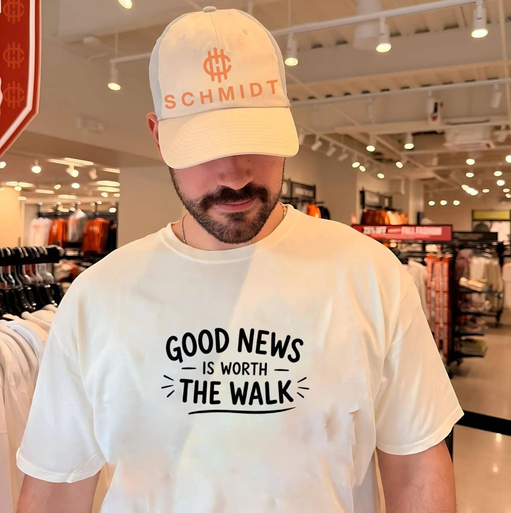 Good news is worth the walk vintage shirt Unisex T-shirt, Sweatshirt, Hoodie, Long Sleeve Tee - T-Shirt, Sweatshirt, Hoodie