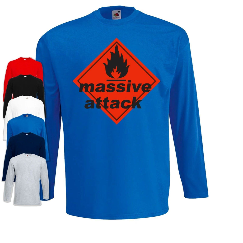 Massive Attack Long Sleeve TShirt | Blue Lines | Bristol | Trip Hop | Rap Tricky Unisex T-shirt, Sweatshirt, Hoodie, Long Sleeve Tee - T-Shirt, Sweatshirt, Hoodie