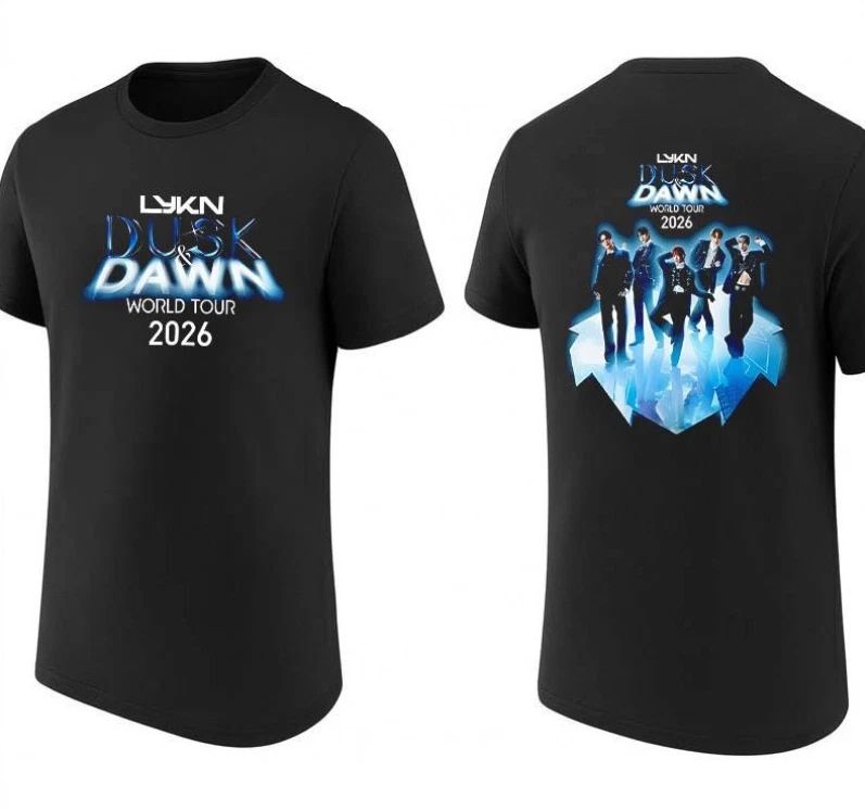 Lykn Dusk & Dawn World Tour 2026 two sided shirt Unisex T-shirt, Sweatshirt, Hoodie, Long Sleeve Tee - T-Shirt, Sweatshirt, Hoodie