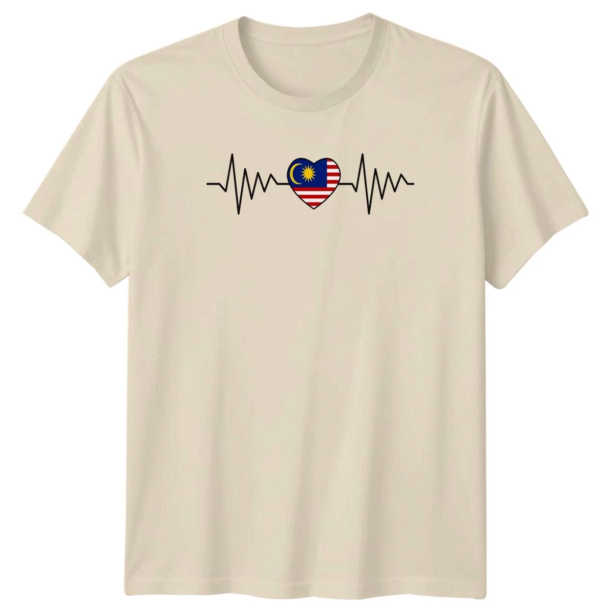 Stylish T-Shirt Heartbeat EKG Malaysia Flag Gift For Him And Her Unisex T-shirt, Sweatshirt, Hoodie, Long Sleeve Tee - T-Shirt, Sweatshirt, Hoodie