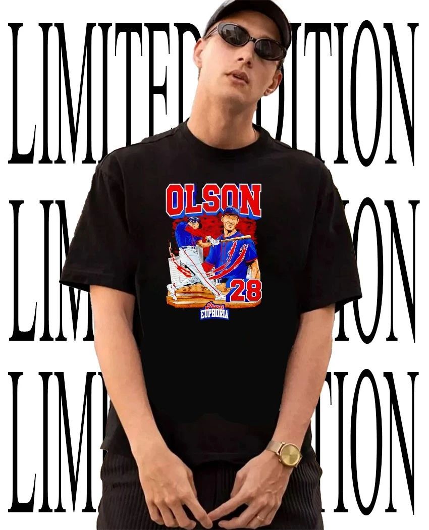 MLB Matt Olson 28 Atlanta Braves Baseball caricature tee Unisex T-shirt, Sweatshirt, Hoodie, Long Sleeve Tee - T-Shirt, Sweatshirt, Hoodie