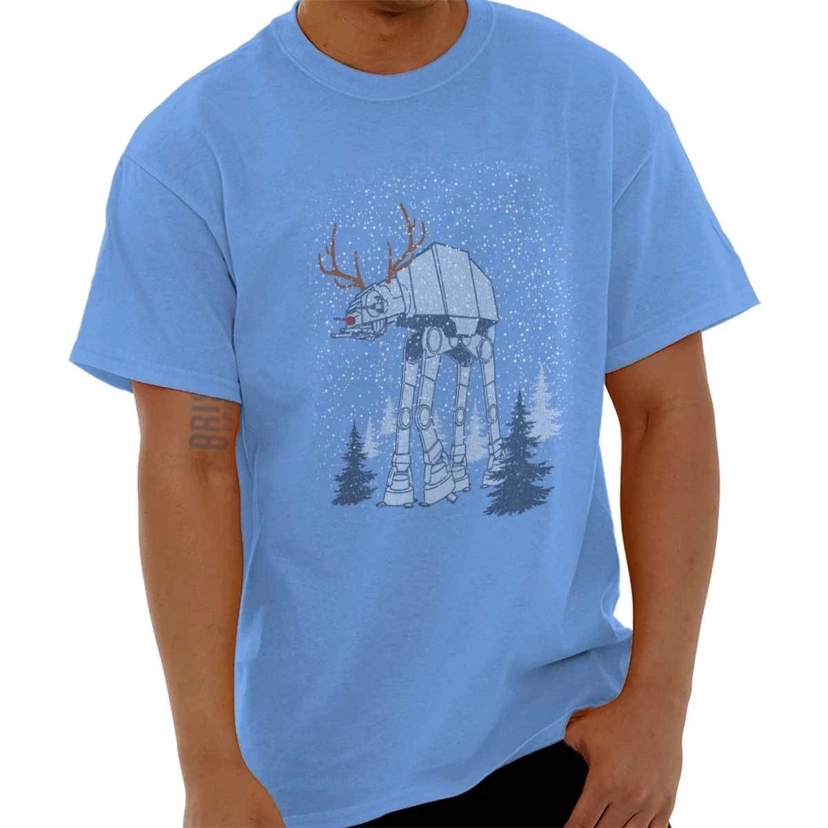 Sci Fi Christmas Robot Rudolph Reindeer Xmas Womens or Mens Crewneck T Shirt Tee Unisex T-shirt, Sweatshirt, Hoodie, Long Sleeve Tee - T-Shirt, Sweatshirt, Hoodie