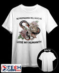 Snake and Rabbit no propaganda will make me lose my humanity shirt Unisex T-shirt, Sweatshirt, Hoodie, Long Sleeve Tee - T-Shirt, Sweatshirt, Hoodie