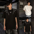 Trendy Men's O Neck T Shirt Loose Casual Short Sleeve Korean Design for Hip Hop Unisex T-shirt, Sweatshirt, Hoodie, Long Sleeve Tee - T-Shirt, Sweatshirt, Hoodie