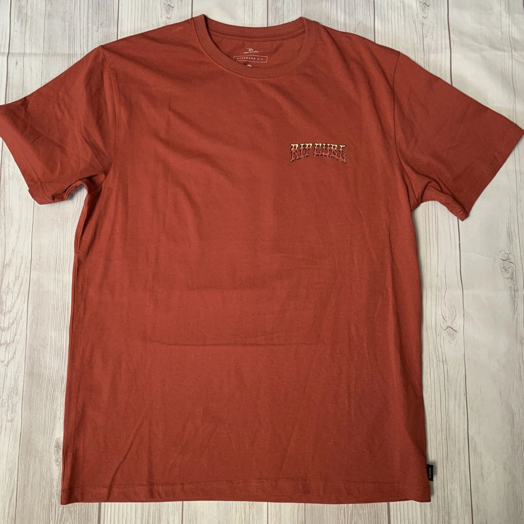 Rip Curl Shred Till Dead Surfing Brick Red T-Shirt Mens Medium Unisex T-shirt, Sweatshirt, Hoodie, Long Sleeve Tee - T-Shirt, Sweatshirt, Hoodie