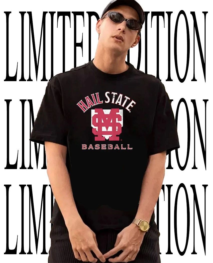 Hail State Mississippi State Bulldogs Baseball Home Plate shirt Unisex T-shirt, Sweatshirt, Hoodie, Long Sleeve Tee - T-Shirt, Sweatshirt, Hoodie