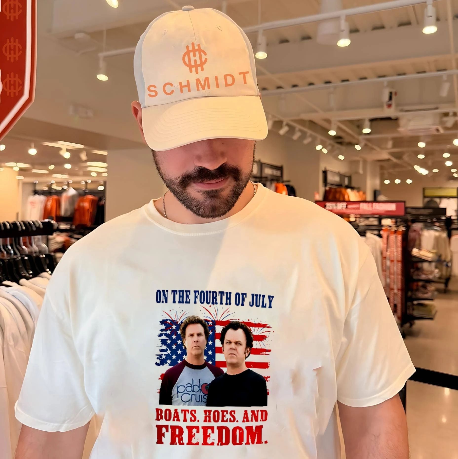 Boats Hoes And Freedom Step Brothers 4th of July shirt Unisex T-shirt, Sweatshirt, Hoodie, Long Sleeve Tee - T-Shirt, Sweatshirt, Hoodie