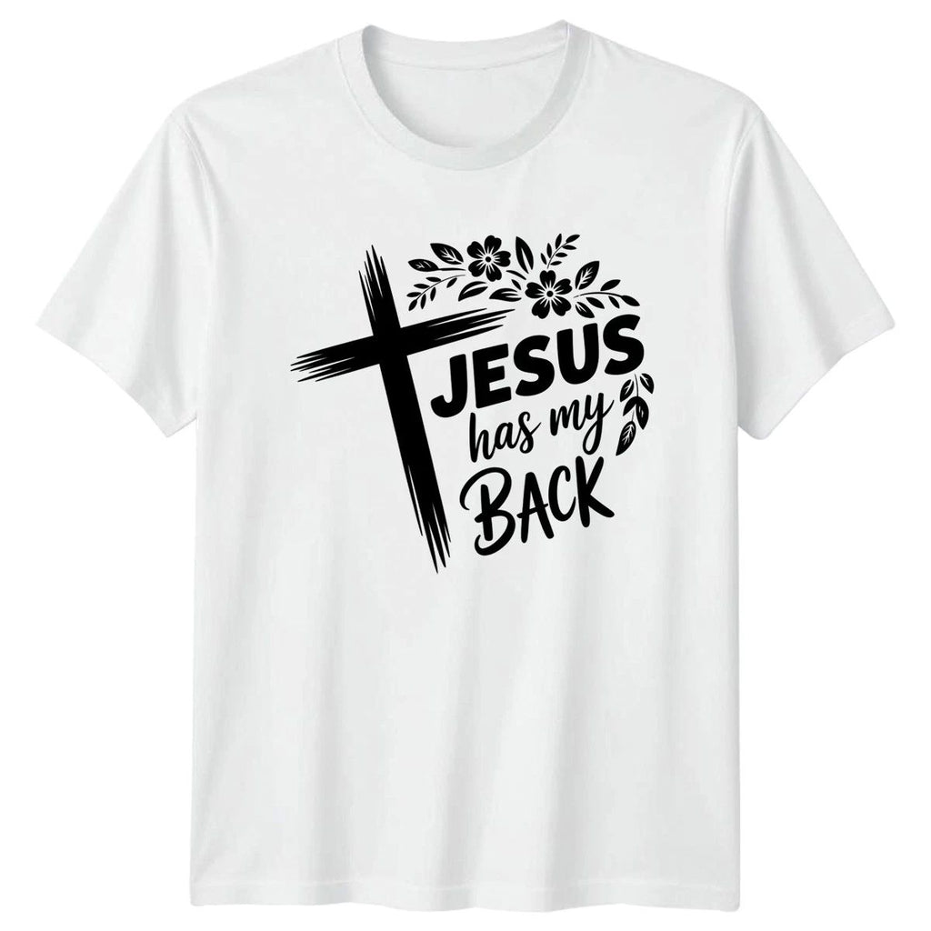 Jesus Has My Back T-Shirt Faith Inspirational Christian Easter Gift Unisex T-shirt, Sweatshirt, Hoodie, Long Sleeve Tee - T-Shirt, Sweatshirt, Hoodie