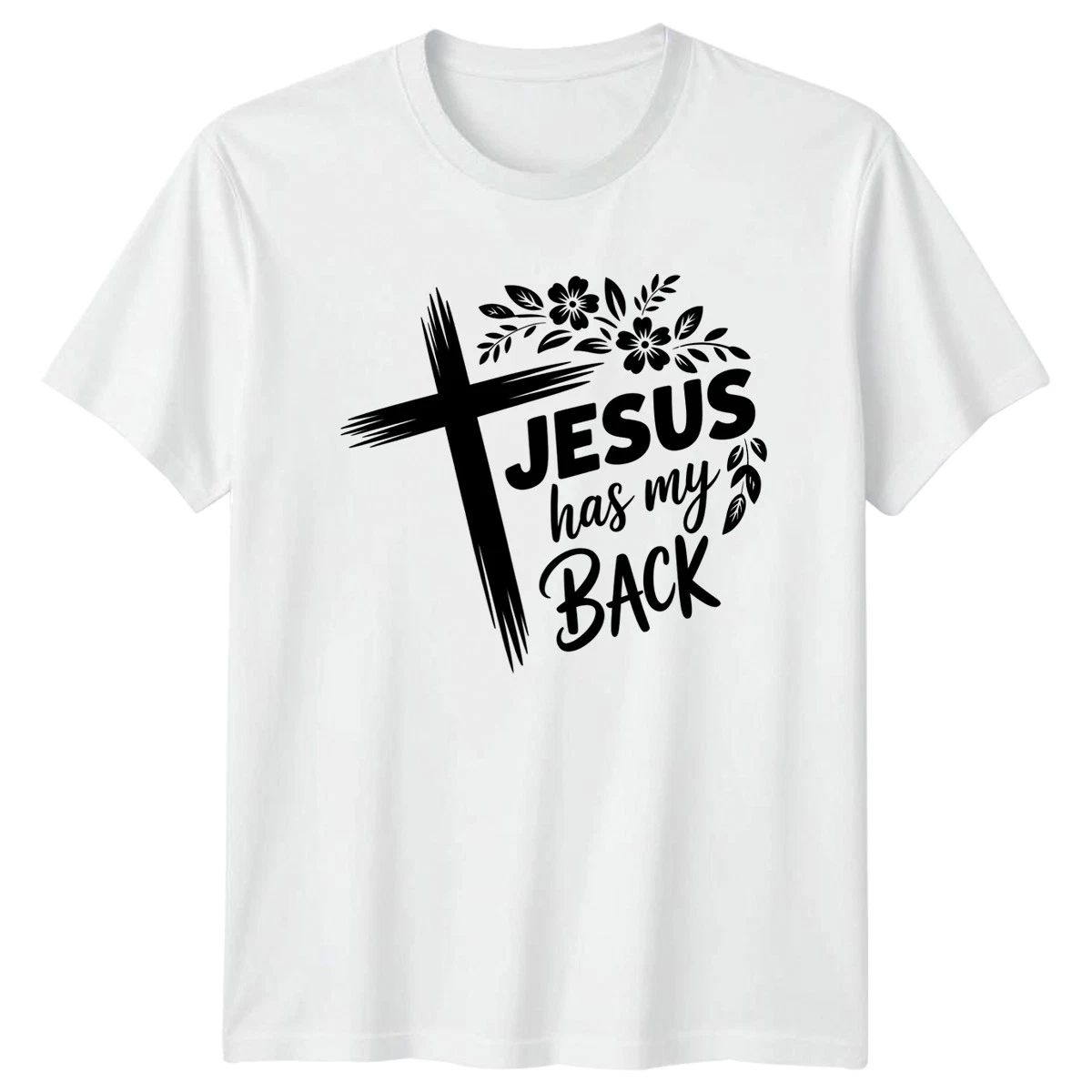 Jesus Has My Back T-Shirt Faith Inspirational Christian Easter Gift Unisex T-shirt, Sweatshirt, Hoodie, Long Sleeve Tee - T-Shirt, Sweatshirt, Hoodie