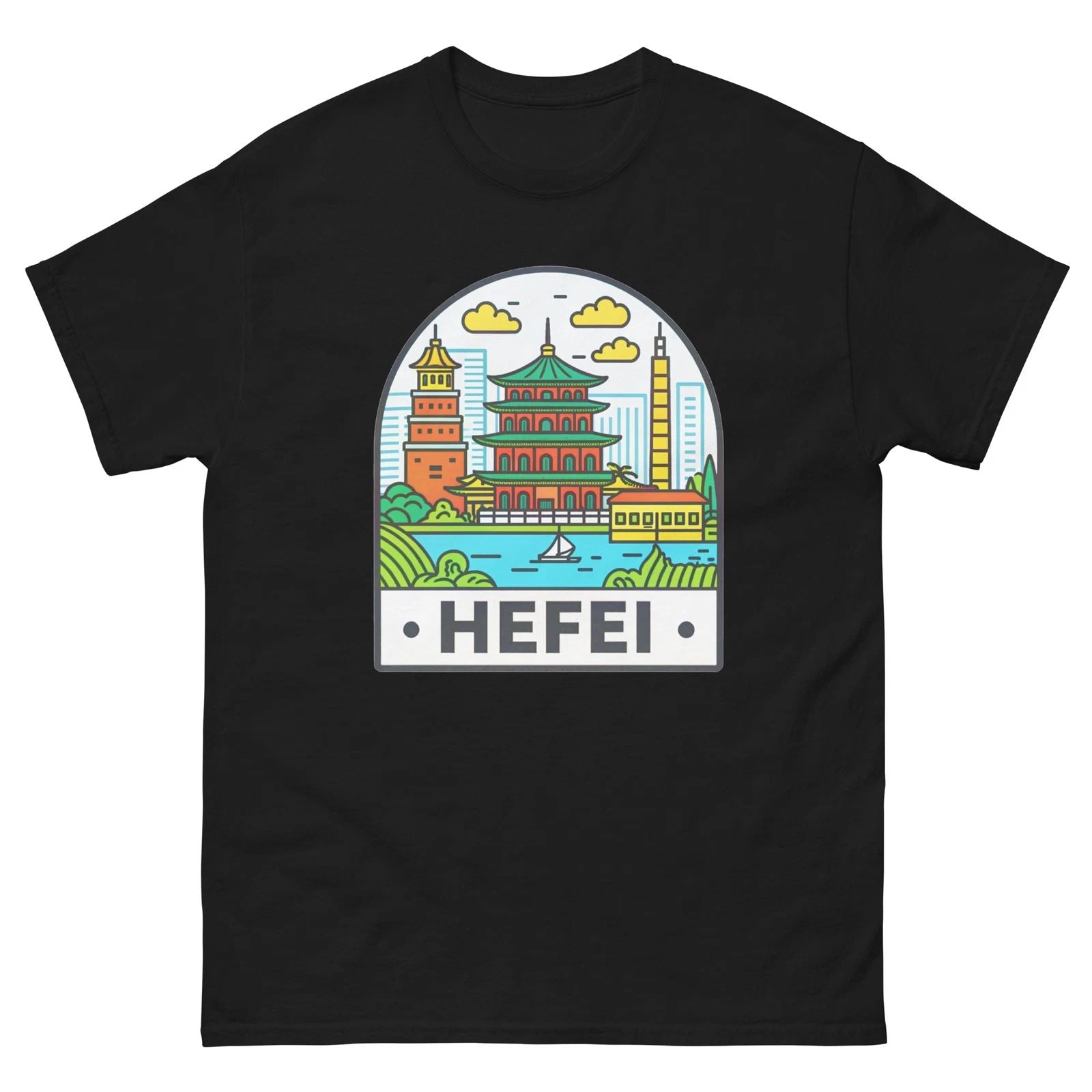 Hefei World Travel Urban Area City T-Shirt Unisex T-shirt, Sweatshirt, Hoodie, Long Sleeve Tee - T-Shirt, Sweatshirt, Hoodie