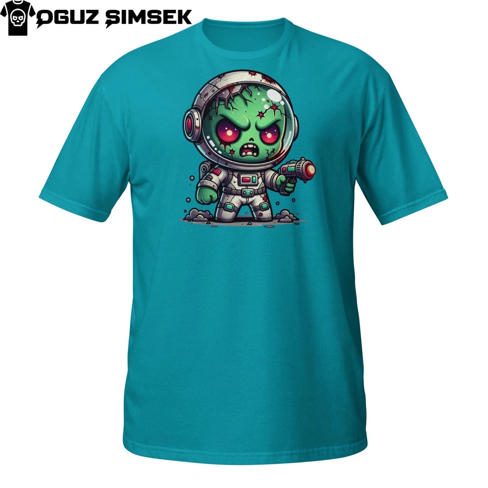 Space Zombie Shirt  Green Alien Astronaut Cartoon Sci-Fi Horror Tee Unisex T-shirt, Sweatshirt, Hoodie, Long Sleeve Tee - T-Shirt, Sweatshirt, Hoodie