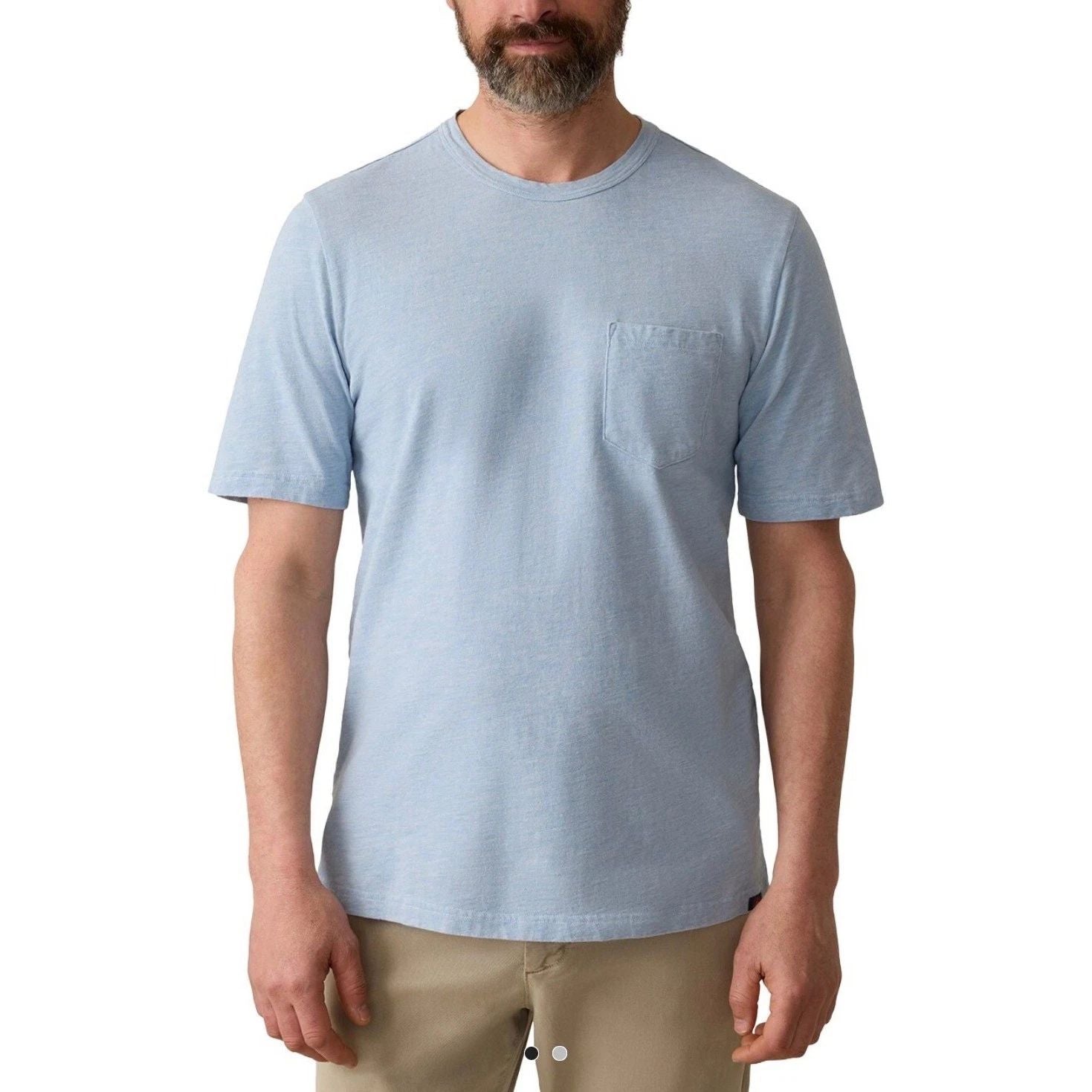 FAHERTY Indigo Pocket Tee Shirt Small Blue NEW Beach Casual Short Sleeve Cotton Unisex T-shirt, Sweatshirt, Hoodie, Long Sleeve Tee - T-Shirt, Sweatshirt, Hoodie