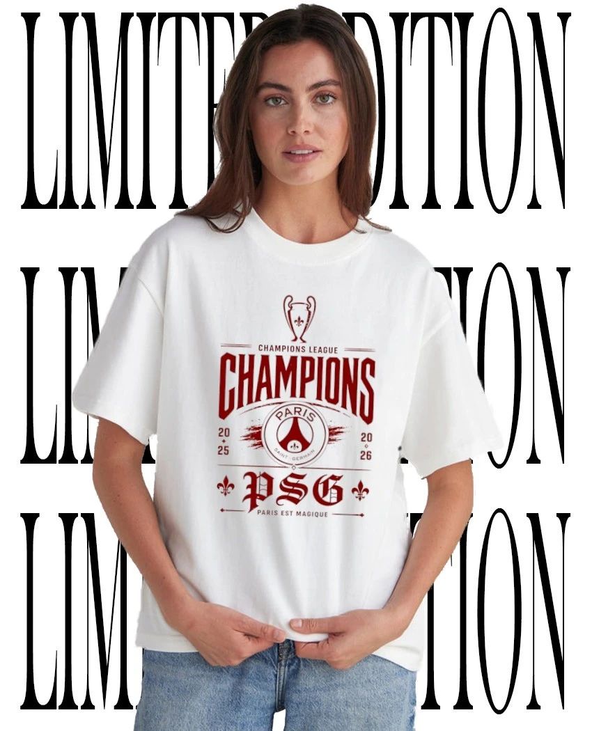Paris Saint-Germain Champions League 2025-2026 Paris Est Magique Shirt Unisex T-shirt, Sweatshirt, Hoodie, Long Sleeve Tee - T-Shirt, Sweatshirt, Hoodie