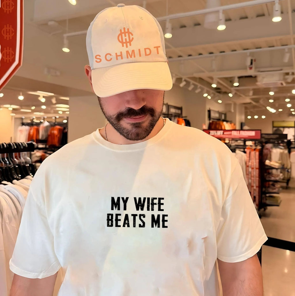 My wife beats me shirt Unisex T-shirt, Sweatshirt, Hoodie, Long Sleeve Tee - T-Shirt, Sweatshirt, Hoodie