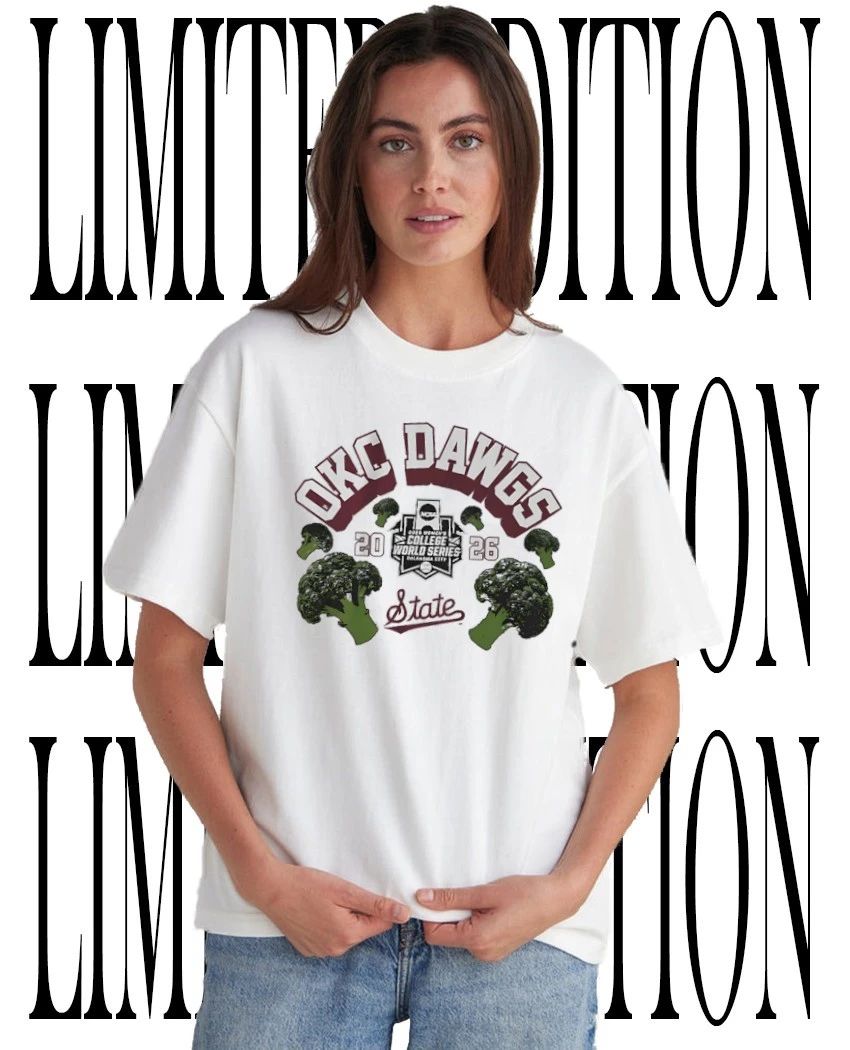 Mississippi State Bulldogs Softball OKC Dawgs 2026 College World Series broccoli shirt Unisex T-shirt, Sweatshirt, Hoodie, Long Sleeve Tee - T-Shirt, Sweatshirt, Hoodie