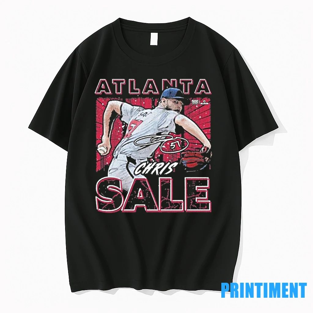 Chris Sale Atlanta Braves Gritty Tshirts Sweater Unisex T-shirt, Sweatshirt, Hoodie, Long Sleeve Tee - T-Shirt, Sweatshirt, Hoodie
