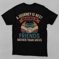 Retro Travel Friendship Black T-shirt Unisex T-shirt, Sweatshirt, Hoodie, Long Sleeve Tee - T-Shirt, Sweatshirt, Hoodie