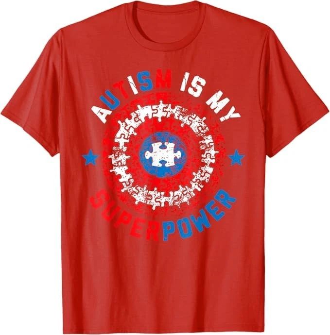 Autism is My Superpower Autism Awareness Autistic for Boys T-Shirt Unisex T-shirt, Sweatshirt, Hoodie, Long Sleeve Tee - T-Shirt, Sweatshirt, Hoodie