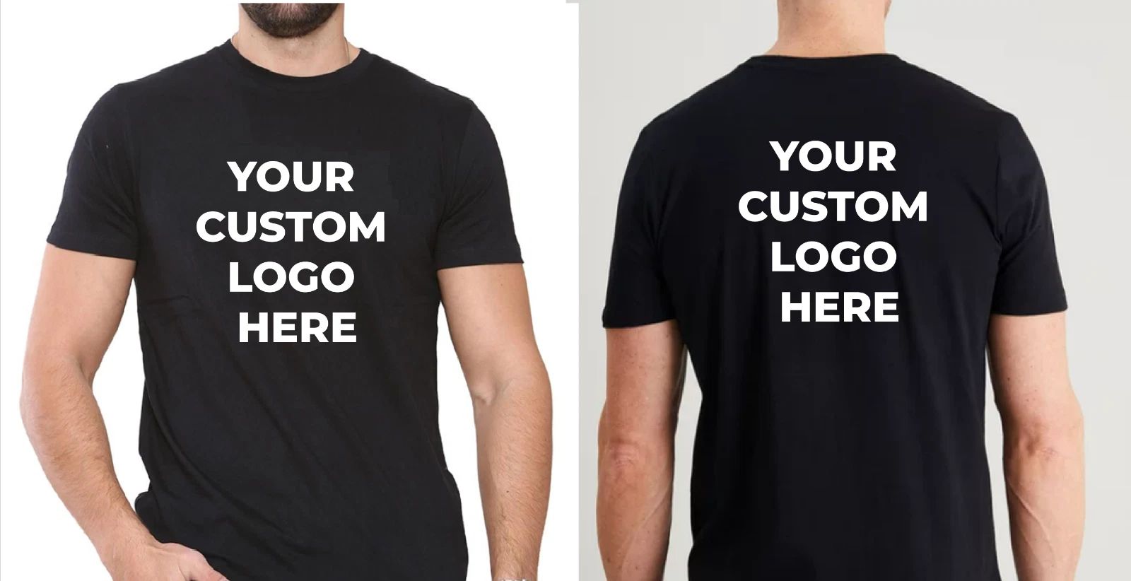 Personalised Tshirt Custom Logo t-shirt Text logo Printing on Cotton T Shirt Unisex T-shirt, Sweatshirt, Hoodie, Long Sleeve Tee - T-Shirt, Sweatshirt, Hoodie