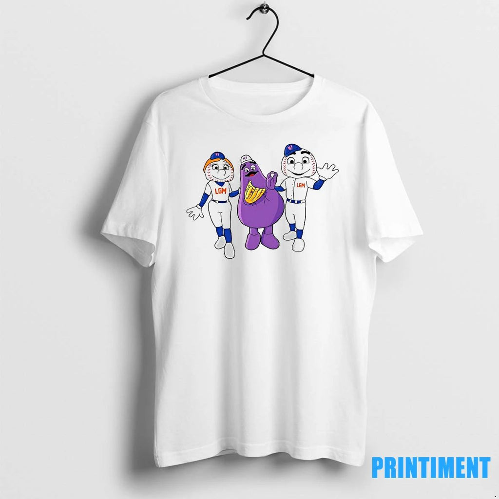 New York Mets And Friends Grimace Monster Mlb Tshirts Sweater Unisex T-shirt, Sweatshirt, Hoodie, Long Sleeve Tee - T-Shirt, Sweatshirt, Hoodie