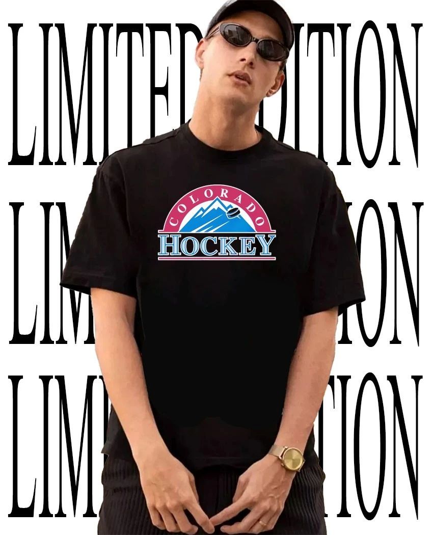 Colorado Avalanche Hockey mountain logo shirt Unisex T-shirt, Sweatshirt, Hoodie, Long Sleeve Tee - T-Shirt, Sweatshirt, Hoodie