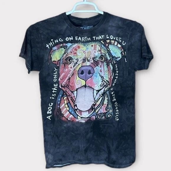 Dog love T-shirt Mens Small Bleached colorful Casual Nature Trendy Love Grunge Unisex T-shirt, Sweatshirt, Hoodie, Long Sleeve Tee - T-Shirt, Sweatshirt, Hoodie