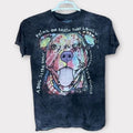 Dog love T-shirt Mens Small Bleached colorful Casual Nature Trendy Love Grunge Unisex T-shirt, Sweatshirt, Hoodie, Long Sleeve Tee - T-Shirt, Sweatshirt, Hoodie