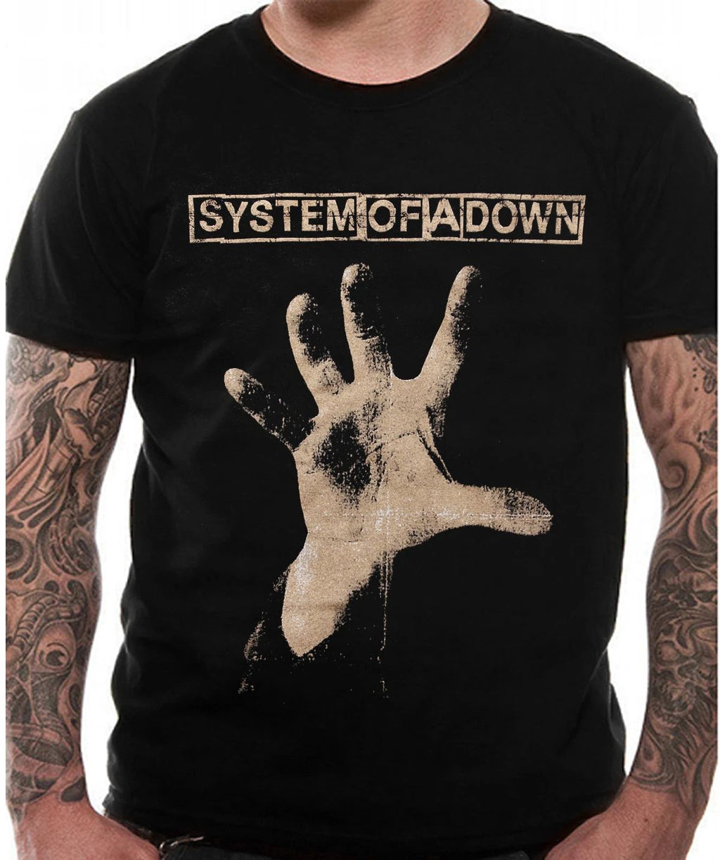 Official System Of A Down T Shirt Vintage Hand SOAD Serj Tankian New S to XXL Unisex T-shirt, Sweatshirt, Hoodie, Long Sleeve Tee - T-Shirt, Sweatshirt, Hoodie