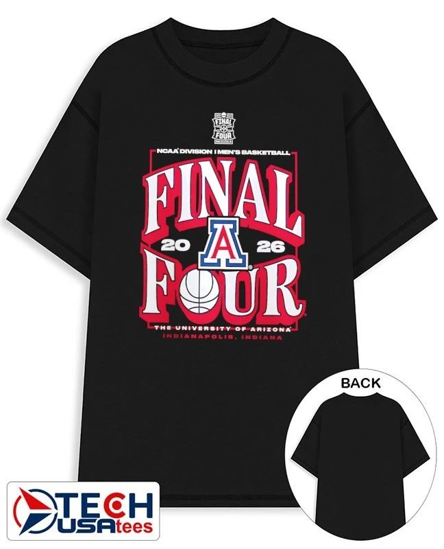 Arizona Wildcats 2026 NCAA Division I Mens Basketball Final Four shirt by shopncaasports Unisex T-shirt, Sweatshirt, Hoodie, Long Sleeve Tee - T-Shirt, Sweatshirt, Hoodie