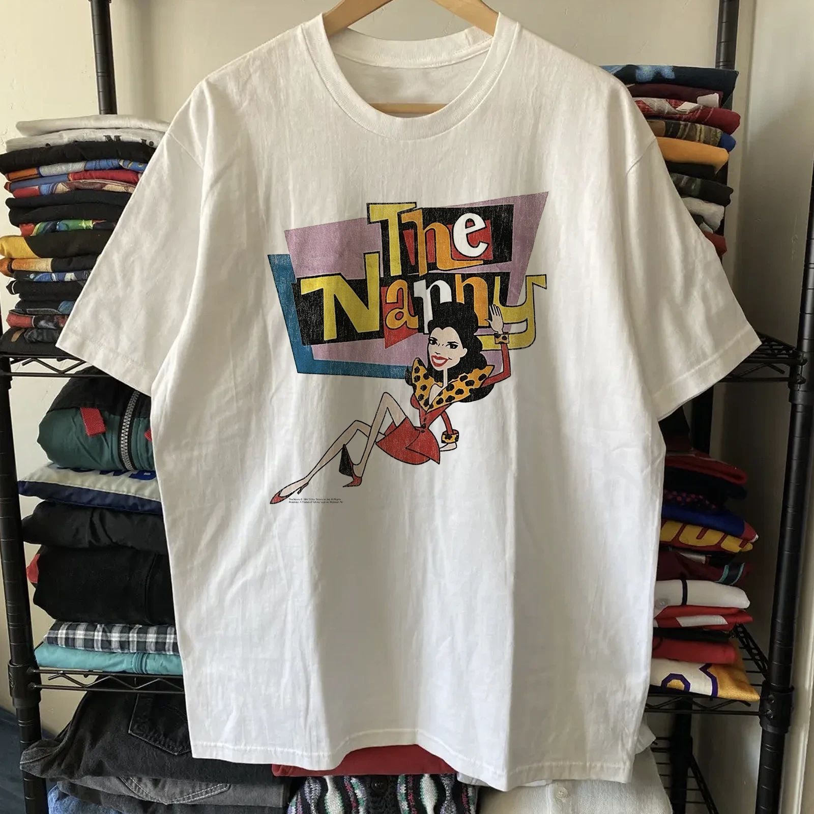 1994 The Nanny Series Rare T-Shirt White S Unisex T-shirt, Sweatshirt, Hoodie, Long Sleeve Tee - T-Shirt, Sweatshirt, Hoodie