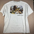 Y2K Idaho City Wolves Shirt Mens 3XL Gray Wildlife Nature Tee Howard Robinson Unisex T-shirt, Sweatshirt, Hoodie, Long Sleeve Tee - T-Shirt, Sweatshirt, Hoodie
