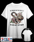 Snake and Rabbit to tread on the gentle is an act of war shirt Unisex T-shirt, Sweatshirt, Hoodie, Long Sleeve Tee - T-Shirt, Sweatshirt, Hoodie