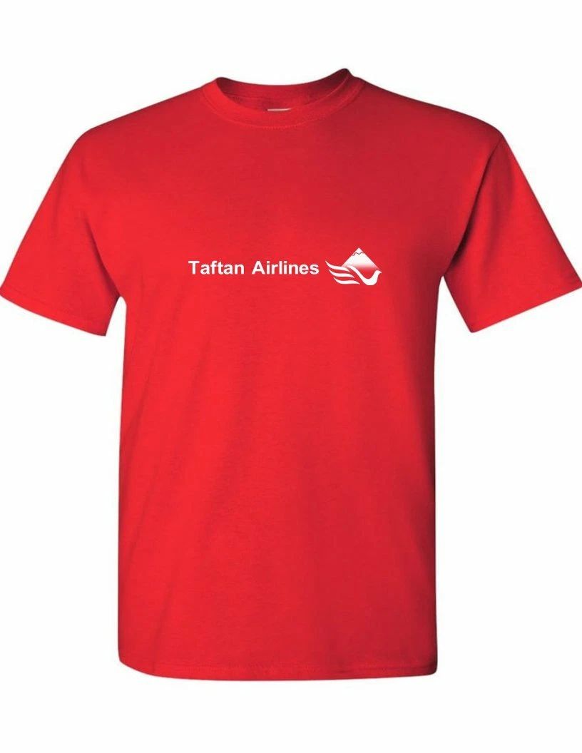 Taftan Airlines White Logo Tee Persian Iranian Air Travel Red Cotton T-shirt Unisex T-shirt, Sweatshirt, Hoodie, Long Sleeve Tee - T-Shirt, Sweatshirt, Hoodie