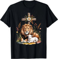 Lion of Judah Lamb of God Christian Cross Faith Symbol T-Shirt unisex T-Shirt Unisex T-shirt, Sweatshirt, Hoodie, Long Sleeve Tee - T-Shirt, Sweatshirt, Hoodie