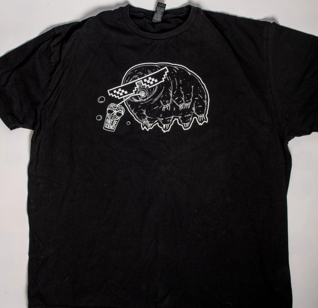NEW Pint of Science "Tardigrade" Black T-shirts size XL Unisex T-shirt, Sweatshirt, Hoodie, Long Sleeve Tee - T-Shirt, Sweatshirt, Hoodie