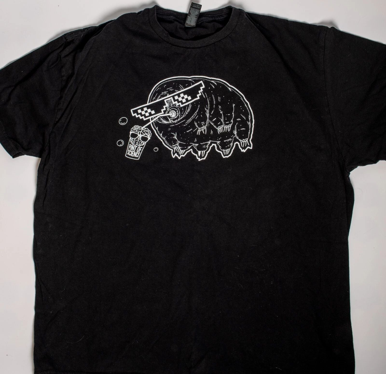 NEW Pint of Science "Tardigrade" Black T-shirts size XL Unisex T-shirt, Sweatshirt, Hoodie, Long Sleeve Tee - T-Shirt, Sweatshirt, Hoodie