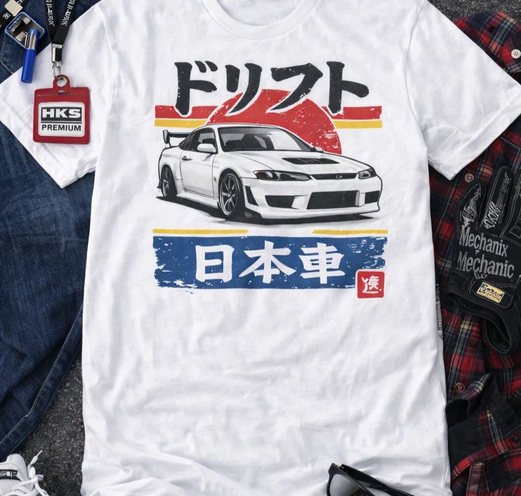 JDM Drift Car T-Shirt Japanese Street Racing Graphic Tee Anime Style Shirt Unisex T-shirt, Sweatshirt, Hoodie, Long Sleeve Tee - T-Shirt, Sweatshirt, Hoodie