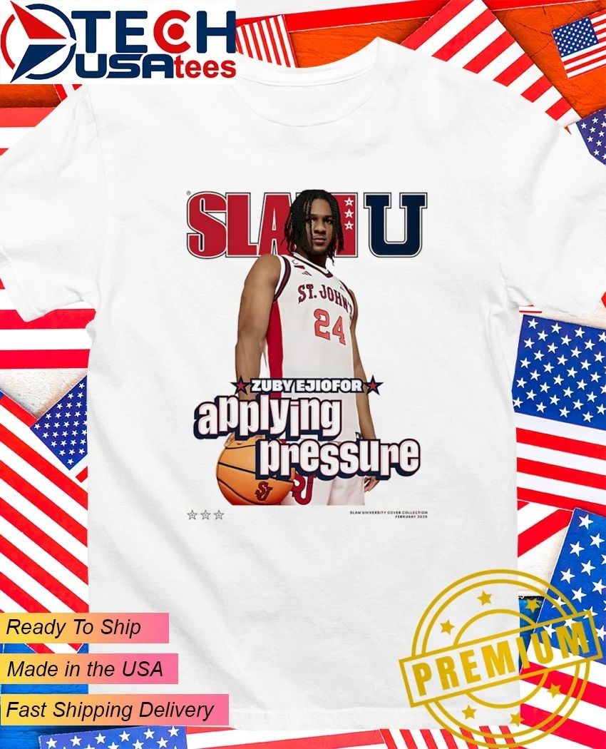 SLAM St. Johns Red Storm Zuby Ejiofor Applying Pressure shirt Unisex T-shirt, Sweatshirt, Hoodie, Long Sleeve Tee - T-Shirt, Sweatshirt, Hoodie