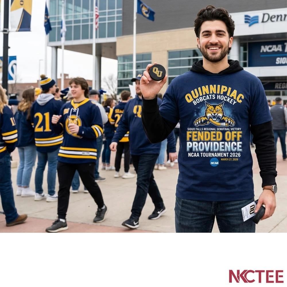 NKCtees Quinnipiac Hockey Shirt 2026 Bobcats Victory Sioux Falls NCAA Tournament shirt Unisex T-shirt, Sweatshirt, Hoodie, Long Sleeve Tee - T-Shirt, Sweatshirt, Hoodie
