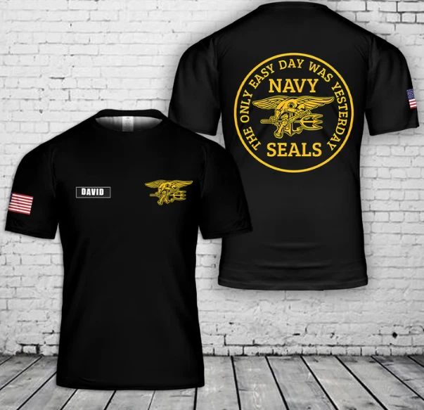 Custom Name US Navy Seals 3D T-Shirt Unisex T-shirt, Sweatshirt, Hoodie, Long Sleeve Tee - T-Shirt, Sweatshirt, Hoodie
