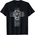 Christian Jesus Lion Tribe Judah Cross Gift Men Women T-Shirt Unisex T-shirt, Sweatshirt, Hoodie, Long Sleeve Tee - T-Shirt, Sweatshirt, Hoodie