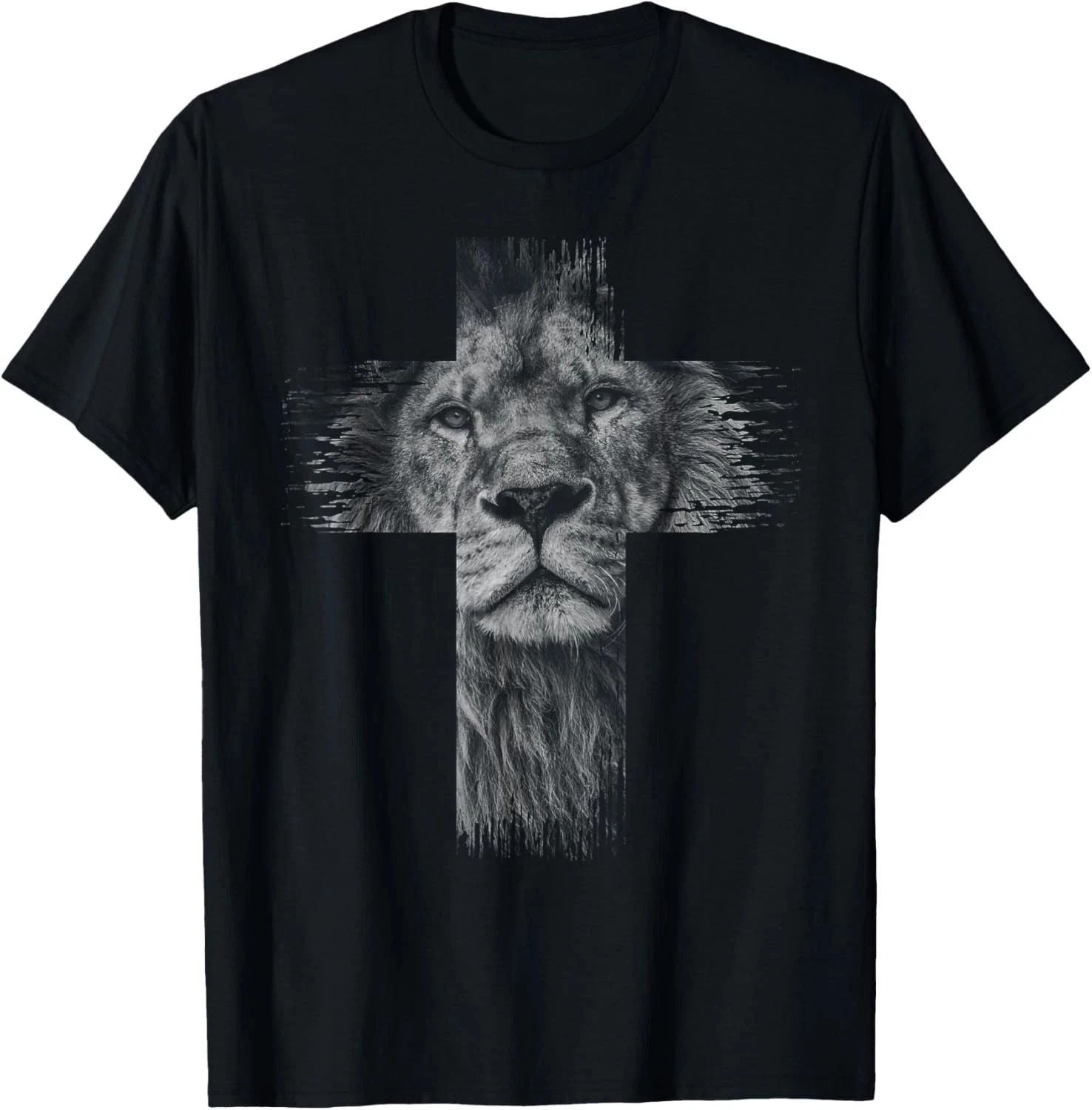 Christian Jesus Lion Tribe Judah Cross Gift Men Women T-Shirt Unisex T-shirt, Sweatshirt, Hoodie, Long Sleeve Tee - T-Shirt, Sweatshirt, Hoodie