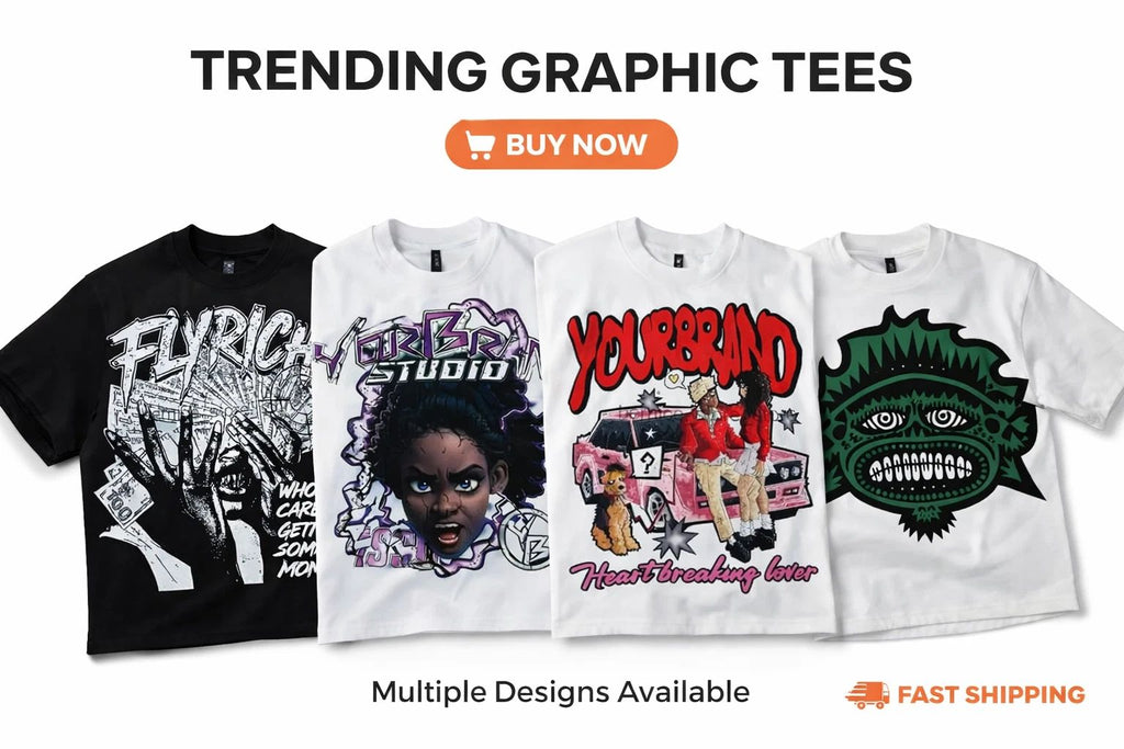Cartoon Graphic Oversized T-Shirt Hip Hop Streetwear Tee Unisex T-shirt, Sweatshirt, Hoodie, Long Sleeve Tee - T-Shirt, Sweatshirt, Hoodie