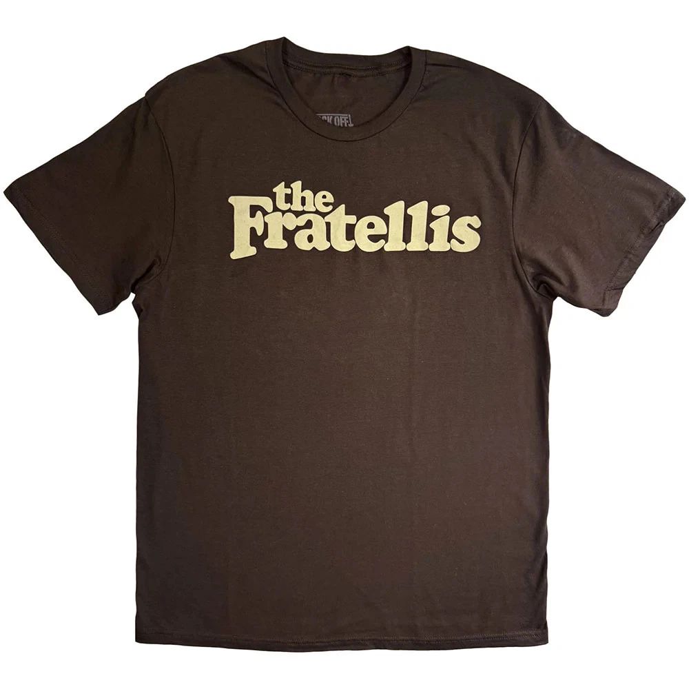 The Fratellis T-Shirt: Classic Logo (Brown) OFFICIAL NEW Unisex T-shirt, Sweatshirt, Hoodie, Long Sleeve Tee - T-Shirt, Sweatshirt, Hoodie