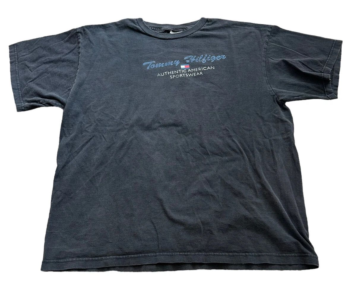 Vtg 90s Tommy Hilfiger Shirt American Streetwear USA Essential Skater Men's XL Unisex T-shirt, Sweatshirt, Hoodie, Long Sleeve Tee - T-Shirt, Sweatshirt, Hoodie