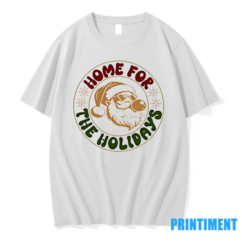 Santa Claus Home For The Holidays Merry Christmas Tshirts Sweater Unisex T-shirt, Sweatshirt, Hoodie, Long Sleeve Tee - T-Shirt, Sweatshirt, Hoodie