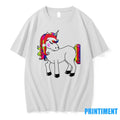 Rainbow Mane Christmas Unicorn Santa Hat Christmas Tshirts Sweater Unisex T-shirt, Sweatshirt, Hoodie, Long Sleeve Tee - T-Shirt, Sweatshirt, Hoodie