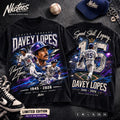 NKCtees Davey Lopes #15 Speed Skill Legacy Vintage Stadium Tribute T-Shirt 19452026 Unisex T-shirt, Sweatshirt, Hoodie, Long Sleeve Tee - T-Shirt, Sweatshirt, Hoodie