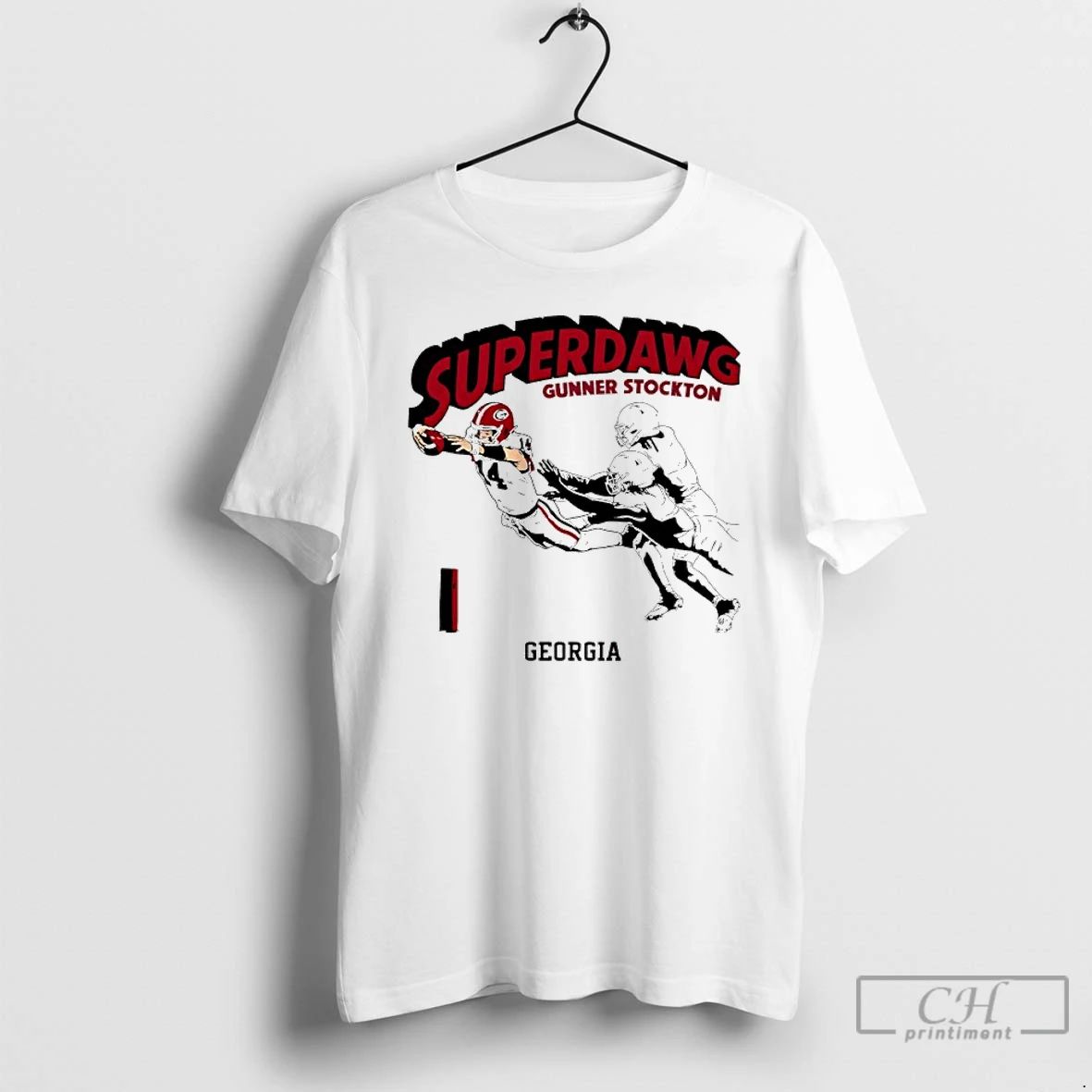 Classic Super Dawg Gunner Stockton Georgia Bulldogs Football T Shirts Unisex T-shirt, Sweatshirt, Hoodie, Long Sleeve Tee - T-Shirt, Sweatshirt, Hoodie