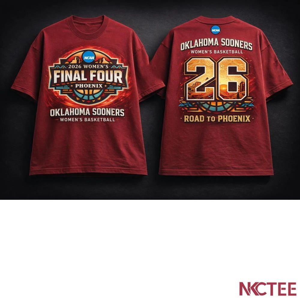 NKCtees 2026 NCAA Womens Final Four Phoenix Oklahoma Sooners Womens Basketball Crimson Legacy shirt - T-Shirt, Sweatshirt, Hoodie